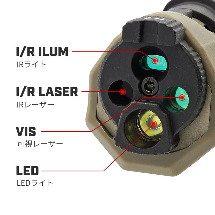楽天市場】レーザーサイト IRレーザー アルミ/ナイロン LED 