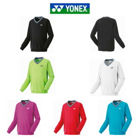 ヨネックス YONEX 長袖 トレーナー テニス ソフトテニス バドミントン ウェア 32026 ブラック ライムグリーン ホワイト プラム サンセットレッド ブラストブルー SS-XO