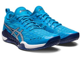 アシックス ブラストFF3 ハンドボール メンズ 屋内用 インドア 中学生 高校生 一般 asics BLASTFF3 Island Blue/Indigo Blue HANDBALL （1073A052-400）