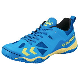 ヒュンメル レジェンドフライ5 ブルー×イエロー ハンドボールシューズ 屋内用 インドア hummel BLUE/YELLOW HANDBALL HAS8037-6030 部活 小学生 中学生 高校生 一般