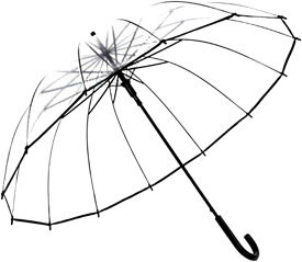 長傘 透明傘 ジャンプ傘 ビニール 大きいサイズ 16本骨 雨傘 高強度グラスファイバー採用 梅雨対策 丈夫 耐風 撥水 軽量 男女兼用 ステッキ傘 頑丈な おしゃれ 通学 通勤 黒 白