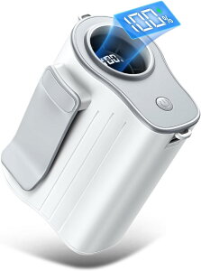 ★即納【2025最新!】ベルトファン 腰掛け扇風機 静音 強力 4000mAh大容量 usbジェットファン 首掛け・腰掛け・卓上置き 小型ファン ミニ ストラップ付 LED残電/風量表示 ハンズフリー 屋外作業/