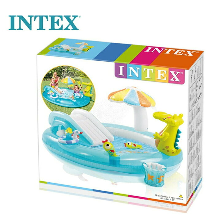 楽天市場】【201×170×84CM】INTEX ビニールプール ファミリープール 