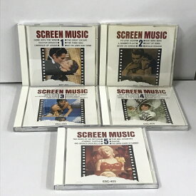 【中古】SCREEN MUSIC 映画名曲 ベスト18 5巻 セット 風と共に去りぬ ティファニーで朝食を シェーン 他 5枚組 CD
