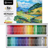 Artecho オイルパステル 50色 オイル パステル セット 高品質 画材 クレヨン オイルクレヨン アート 絵画…