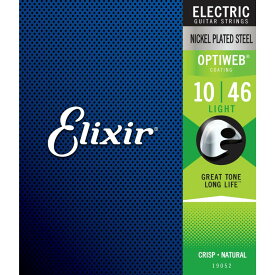 Elixir OPTIWEBコーティング弦 ニッケルスチール弦 LIGHT .010-.046 エレクトリックギター弦 #19052