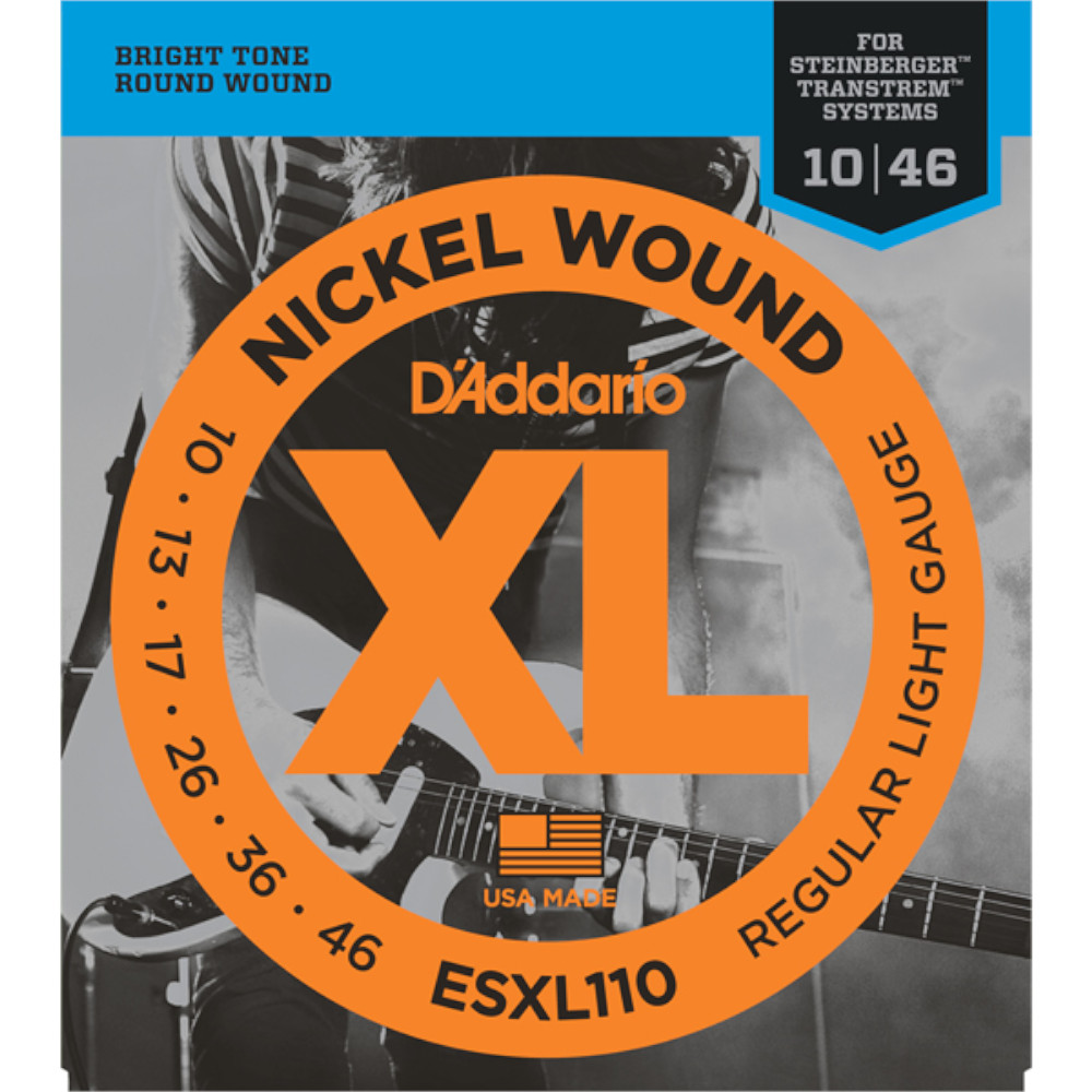 【WEB限定】D'Addario XL NICKEL ESXL110 .010-.046 Regular Light Double Ball End ニッケル弦 エレキギター弦