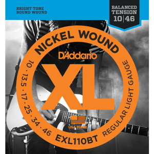 D'Addario XL NICKEL EXL110BT .010-.046 Balanced Tension Regular Light ニッケル弦 エレキギター弦