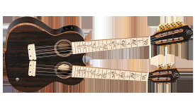 Ortega Guitar ウクレレ CUSTOM BUILT Series ダブルネック 4弦/8弦 テナー エレキ仕様 HYDRA-ZS (専用ギグケース付属) 国内正規品
