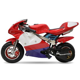 RSBOX ポケバイ CR-PBR01 50ccエンジン搭載モトGP青赤白カラーモデル ポケットバイク格安消耗部品