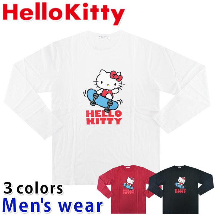 楽天市場】☆メール便送料無料☆ キティちゃん 長袖 Tシャツ メンズ  
