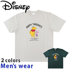 ★メール便送料無料★ ディズニー 半袖 Tシャツ メンズ 4277-8509 くまの プーさん Disney グッズ