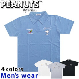 ★メール便送料無料★ スヌーピー 半袖 ポロシャツ メンズ S1152-235 PEANUTS 犬 ゴルフ グッズ