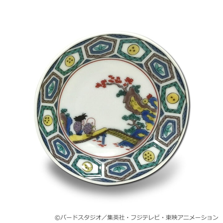 楽天市場 ドラゴンボール 九谷焼豆皿 古九谷風亀仙人修行図 フジテレビｅショップ楽天市場店
