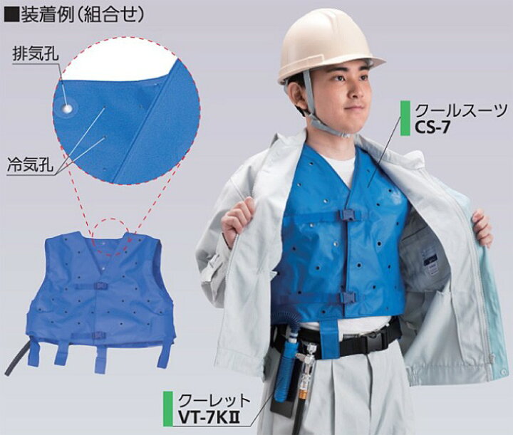 楽天市場】個人用冷却器 クールスーツ CS-7（#08164） 1個 クーレット 