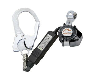 タイプ1ランヤード ロック装置付き巻取器 PL-RBLN506型 1個 使用可能な質量100kg フルハーネス型・胴ベルト型兼用 「まわる・たためる」UJ環 ユニバーサルジョイント 旧規格名称 安全帯