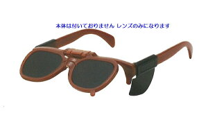 替レンズ 102-SS 側板付用 JIS 1個 遮光度 No3〜No6 紫外線・赤外線カット レンズのみ、本体は付いておりません