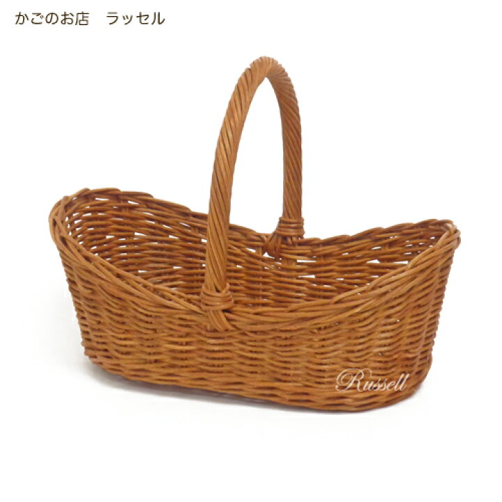 楽天市場】ラッセル 籐の収納かご No.008 収納 かごバスケット 収納  