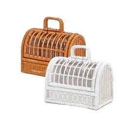 ラッセル 籐のペットキャリー(S) No.1009 キャリー おしゃれ キャリーバッグ ワクチン接種 動物病院 ラタン製ペットキャリーバッグ キャリーバック ラタン製キャリーバック ボストンバック コンテナ小型犬用 ペットキャリー