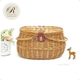 品番800-M 内布付き ハンドル付き かごバスケット【かごのお店ラッセルRakuten】