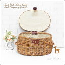 品番800-L　内布付き ハンドル付き かごバスケット【かごのお店ラッセルRakuten】
