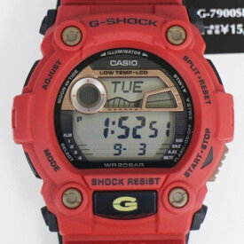 【中古・未使用】【G-SHOCK】カシオ 七福神 恵比寿 G-7900SLG-4JR クォーツ レッド ブラック メンズ 樹脂 箱 腕時計 USED-SS r249-1200159905800999