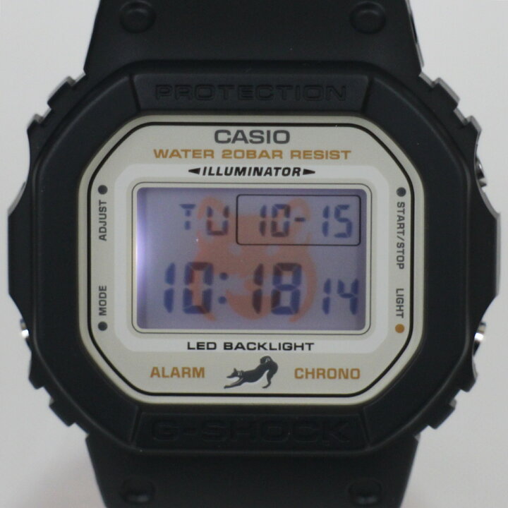 楽天市場】【中古・未使用】【G-SHOCK】カシオ 柴犬 黒柴 DW-5600SHB 