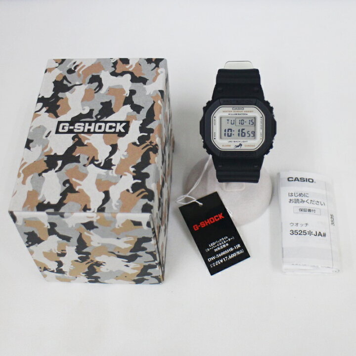 楽天市場】【中古・未使用】【G-SHOCK】カシオ 柴犬 黒柴 DW-5600SHB  