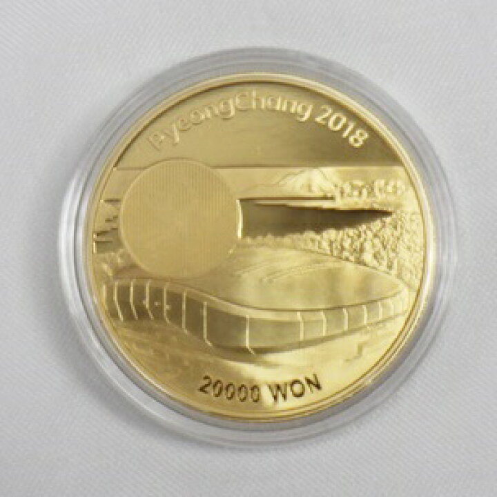 楽天市場】【中古】【2018 平昌 オリンピック 金貨】 スケート金貨 