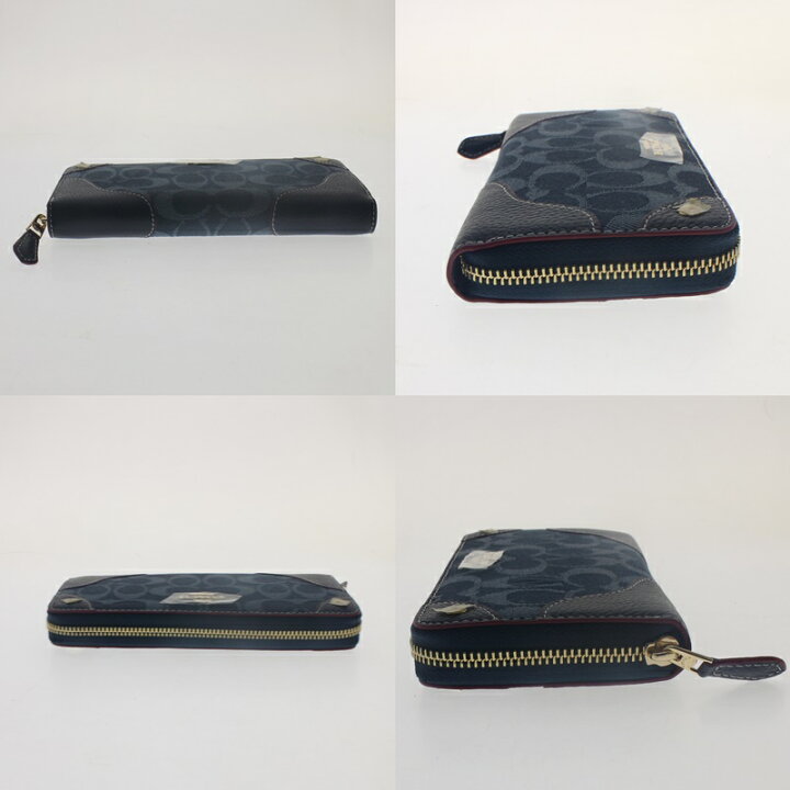 楽天市場】【中古】【未使用品】【COACH】コーチ ラウンドファスナー長 