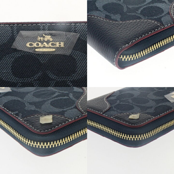 楽天市場】【中古】【未使用品】【COACH】コーチ ラウンドファスナー長 