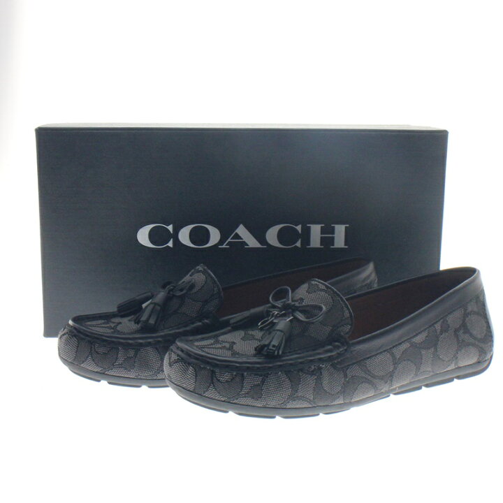 楽天市場】【中古】【COACH】コーチ モイラ ローファー シグネチャー 