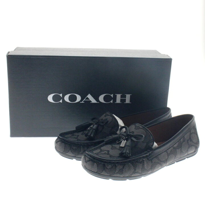 楽天市場】【中古】【COACH】コーチ モイラ ローファー シグネチャー 