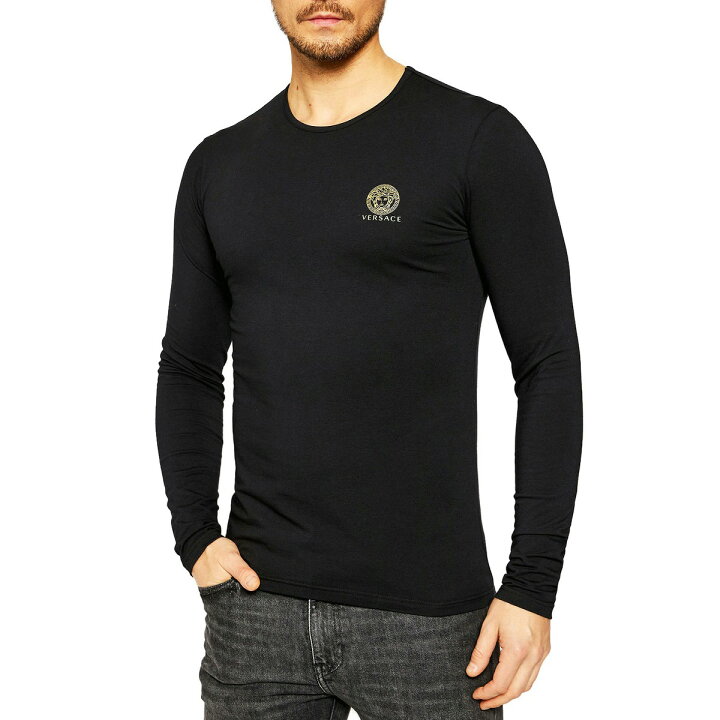 楽天市場】5 VERSACE ヴェルサーチ AUU01007 ブラック メデューサ 長袖 