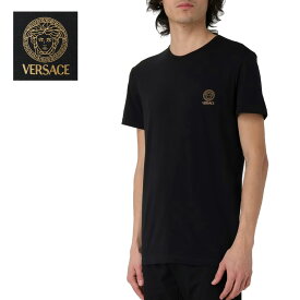 14 VERSACE ヴェルサーチ AUU01005 1A10011 A1008 ブラック Tシャツ メデューサ 半袖