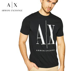 1 ARMANI EXCHANGE アルマーニ エクスチェンジ 8NZTPA ZJH4Z ブラック クールネック Tシャツ