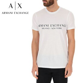 5 ARMANI EXCHANGE アルマーニ エクスチェンジ 8NZT72 Z8H4Z 1100 ホワイト クールネック Tシャツ