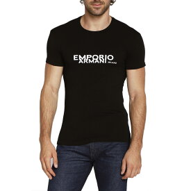 72 EMPORIO ARMANI エンポリオアルマーニ 111035 2F725 ブラック Tシャツ ロゴ 半袖