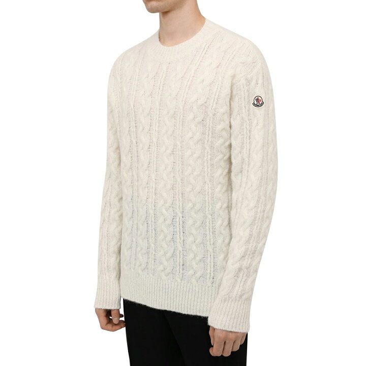 楽天市場】33 MONCLER モンクレール 9C00008 M1211 ホワイト セーター 