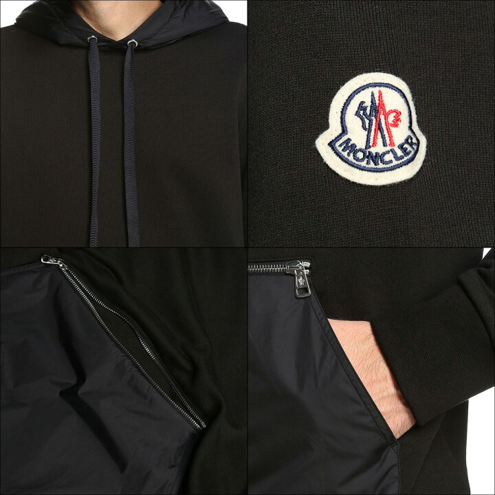 楽天市場】71 MONCLER モンクレール 8G00004 809KR ブラック パーカー  