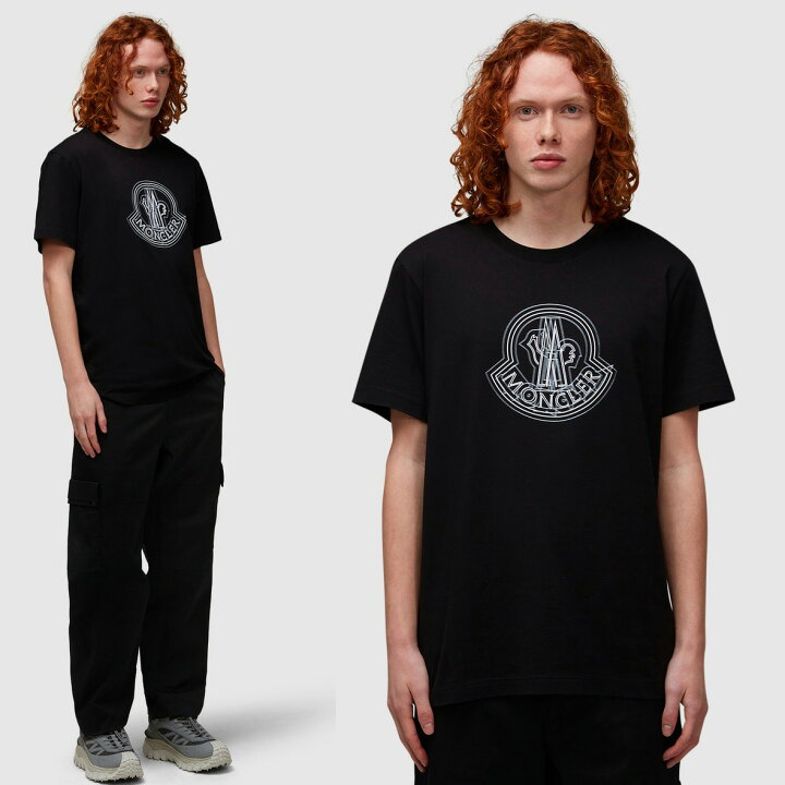 楽天市場】195 MONCLER モンクレール 8C00028 89A17 ブラック Tシャツ 
