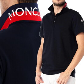 57 MONCLER モンクレール 8A70510 84556 ネイビー 襟裏 ロゴ プリント 半袖 ポロシャツ