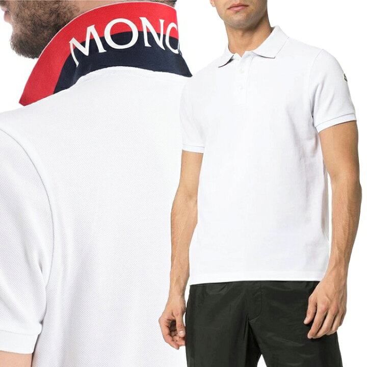 楽天市場】62 MONCLER モンクレール 8A70510 84556 ホワイト 襟裏 ロゴ  