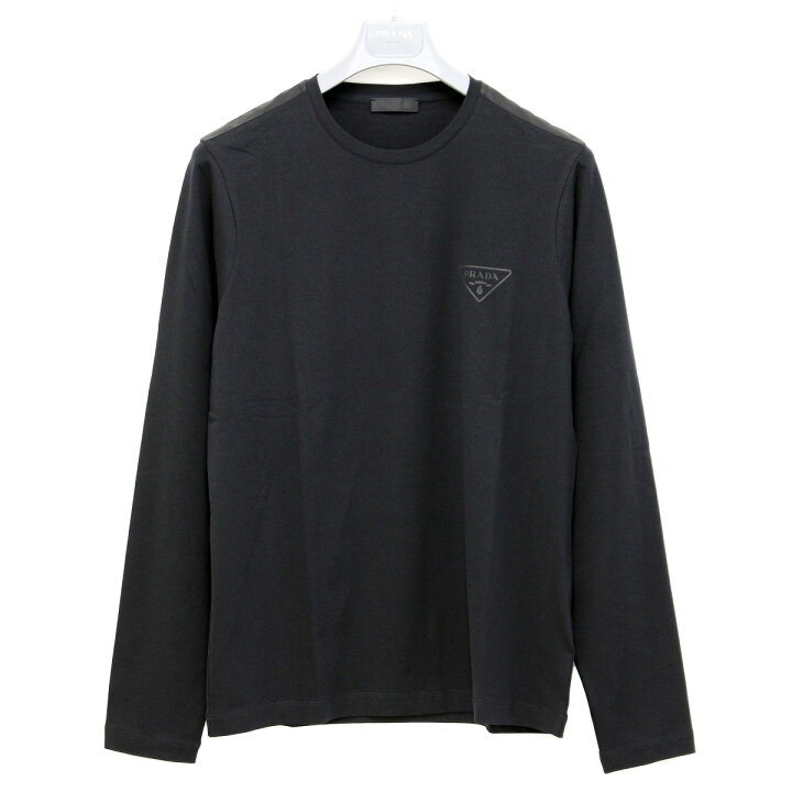 楽天市場】3 PRADA プラダ UJL09B 1U1R ブラック 長袖 Tシャツ 
