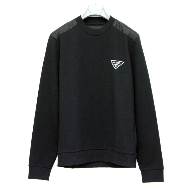 楽天市場】2 PRADA プラダ UJL21A 10UF ブラック ロゴ スウェット  
