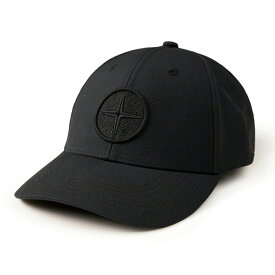 4 STONE ISLAND ストーンアイランド 801599661 A0029 ブラック ベースボールキャップ 帽子 ロゴ 刺繍 男女兼用