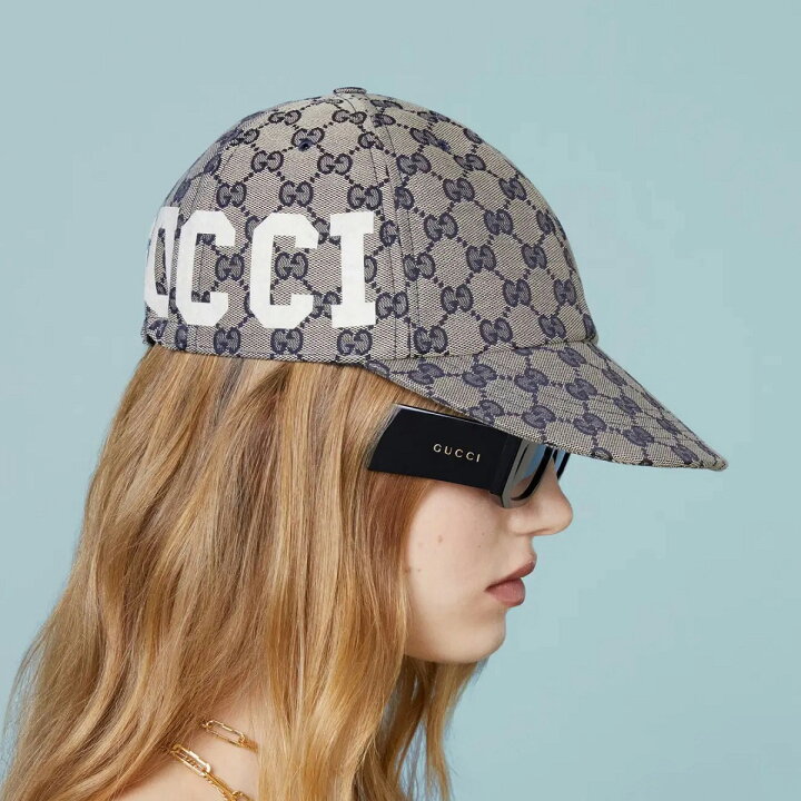 楽天市場】14 GUCCI グッチ 751400 4HA0L ブルー GG柄 サイド  