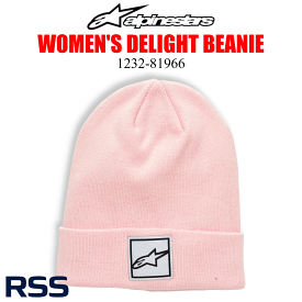 alpinestars（アルパインスターズ） WOMEN'S DELIGHT BEANIE スタンダードカフビーニー ニット帽 女性用 3110 PK ピンク フリーサイズ 防寒