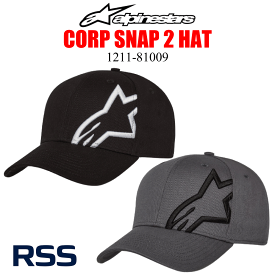 alpinestars（アルパインスターズ） CORP SNAP 2 HAT フレックスフィット キャップ フリーサイズ 帽子 日焼け防止 おしゃれ 1211-81009