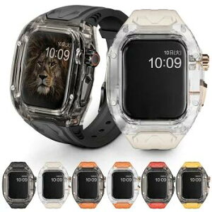 �A�b�v���E�H�b�` �o���h ��̌^ �����Y Apple Watch �P�[�X ��̌^ �V���R�� ���o�[ �N���A �P�[�X �J�o�[ �{�̕ی� applewatch series 11 10 9 8 7 6 5 4 SE ultra �E���g�� ��2���� �A�b�v���E�H�b�`�o���h 